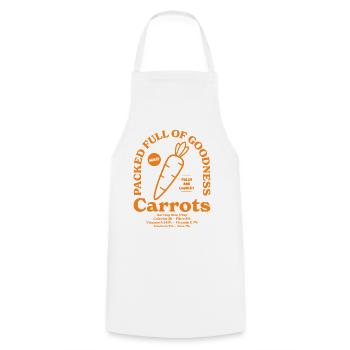 Carrots - Cooking Apron - white - Front - AI Model Male 185 dark (185cm)