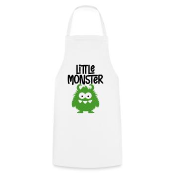 petit monstre - Tablier de cuisine - blanc - Devant - AI Model Male 185 dark (185cm)