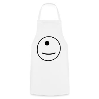 Motif géométrique du mandala - Tablier de cuisine - blanc - Devant - AI Model Male 185 dark (185cm)