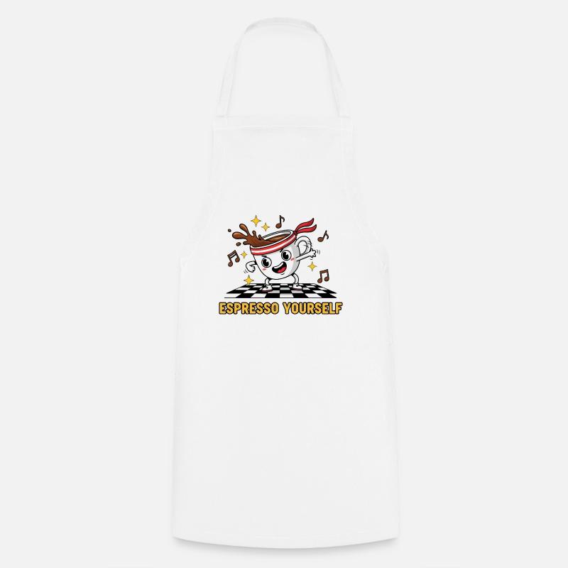 Dancepresso - Tablier de cuisine - blanc