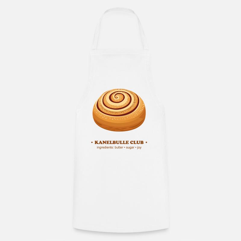 Skate Rolling Cinnamon Bun Design - Tablier de cuisine - blanc