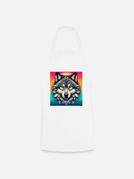 Wolf - Kochschürze - Weiß