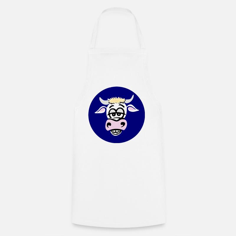 Cow Logo Vox Cattle - Cooking Apron - white
