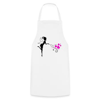 Fairy Elf Spell - Cooking Apron - white - Front - AI Model Male 185 dark (185cm)