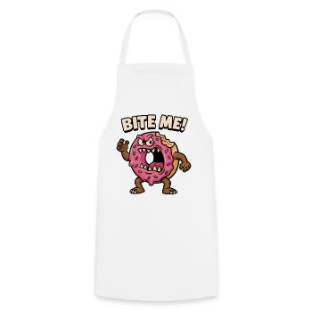 Conception agressive de monstre de beignet - Tablier de cuisine - blanc - Devant - AI Model Male 185 dark (185cm)