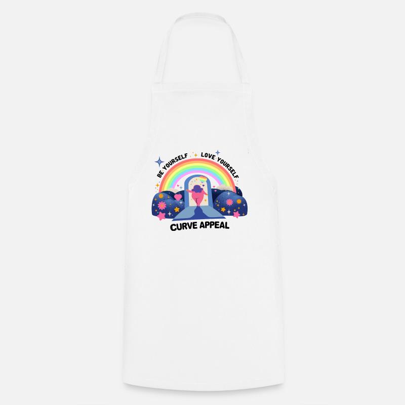 Rainbow Graphics Pride and Acceptance – Love - Cooking Apron - white