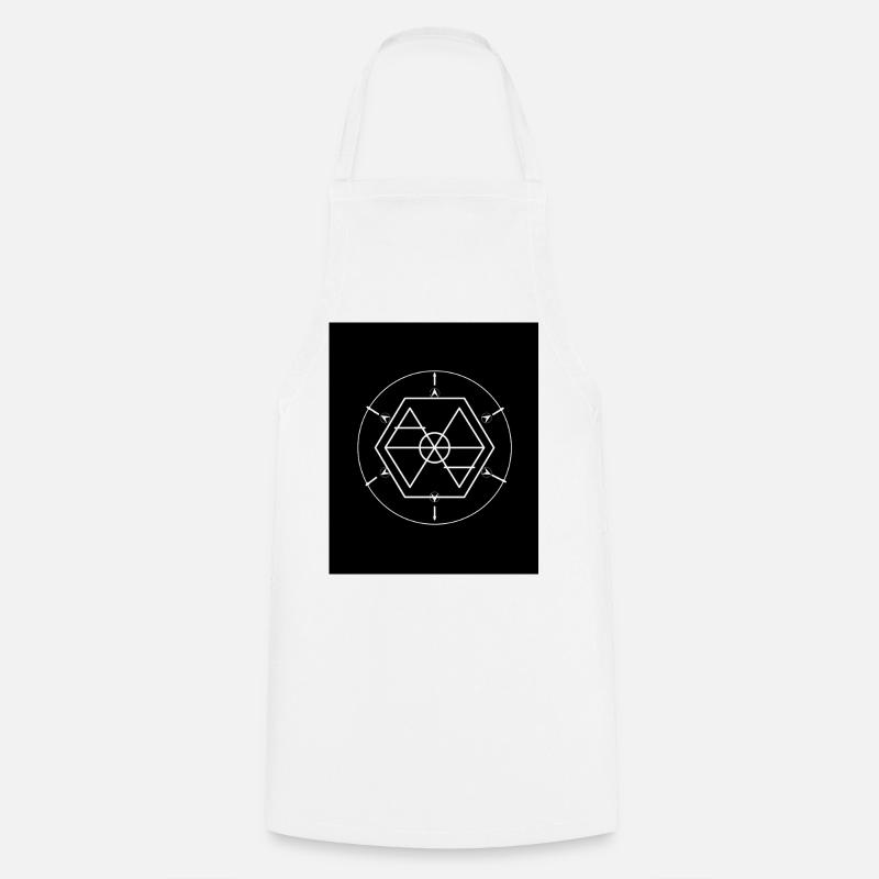 elemental_items symbole de tous les éléments. - Tablier de cuisine - blanc