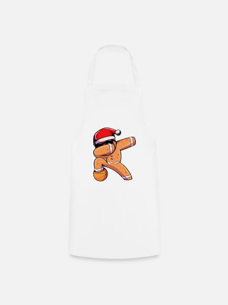 Lebkuchen Weihnachten Lebkuchenmann Gingerbread - Kochschürze - Weiß