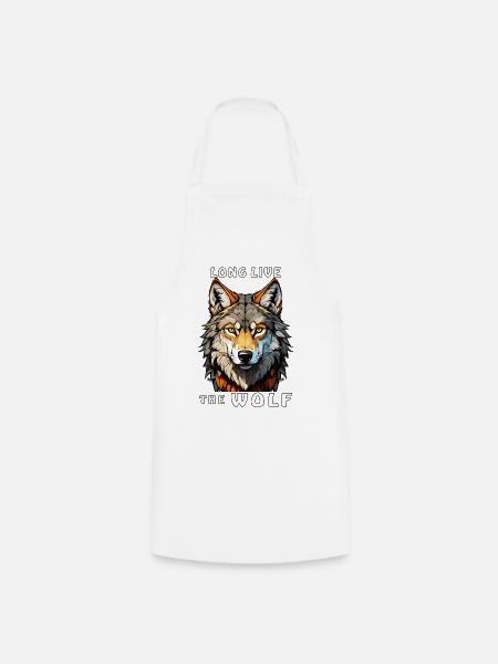 LONG LIVE THE WOLF - Kochschürze - Weiß