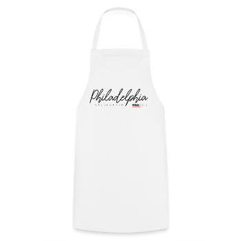 Winter Butterfly in Frosty Shades - Cooking Apron - white - Front - AI Model Male 185 dark (185cm)