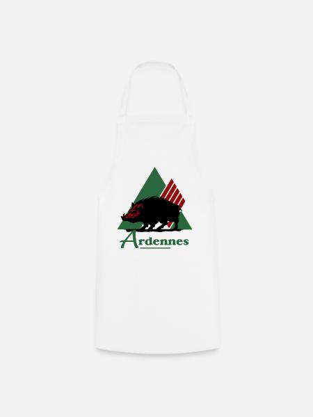 emblematisch logo van het departement Ardennen - Keukenschort - wit