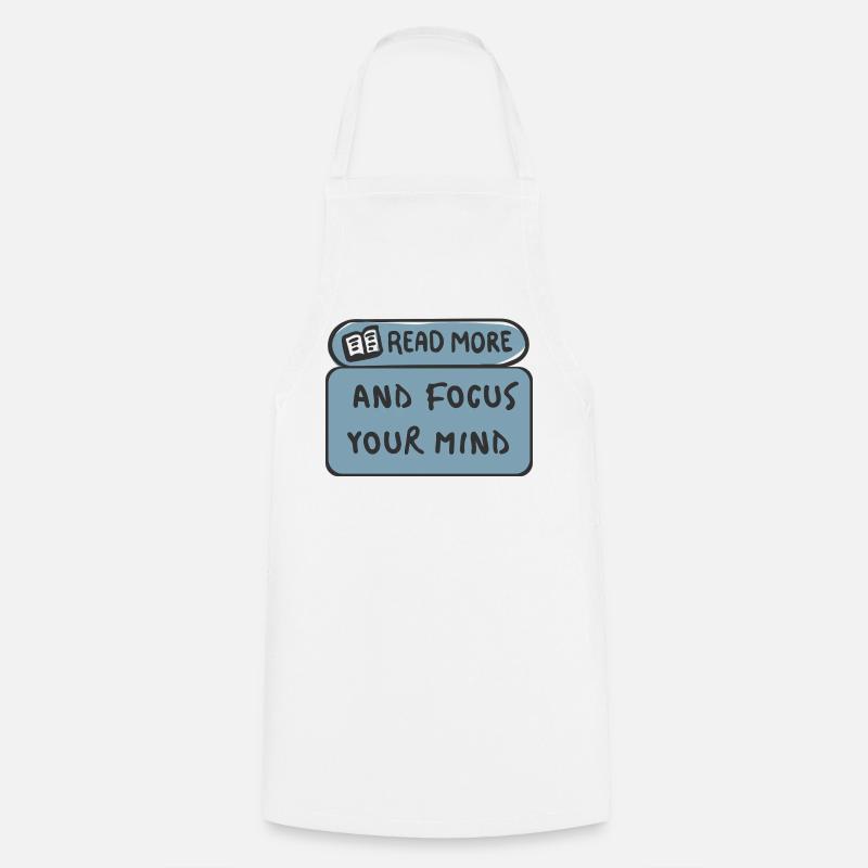 Read More Focus Your Mind - Tablier de cuisine - blanc