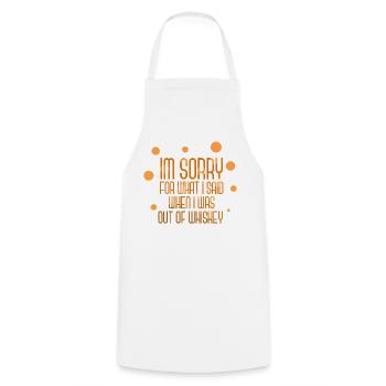 Whiskey Saying Whiskey Drinker Whiskey Lovers - Cooking Apron - white - Front - AI Model Male 185 dark (185cm)