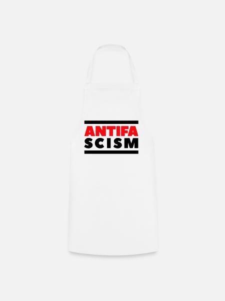 ANTIFA - Antifaschismus - Kochschürze - Weiß