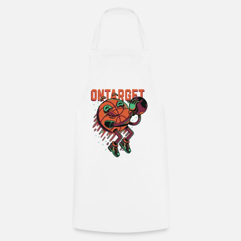 Basket Cartoon - Tablier de cuisine - blanc