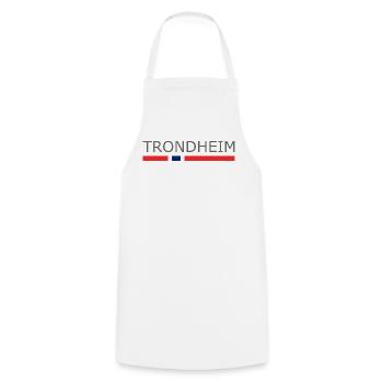 Norway Flag - Trondheim - Norge - Norwegen - Cooking Apron - white - Front - AI Model Male 185 dark (185cm)