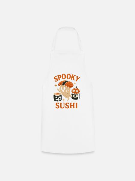 Spooky Sushi Ghosts - Kochschürze - Weiß