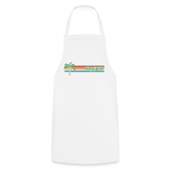 Vacation Caribbean - Cooking Apron - white - Front - AI Model Male 185 dark (185cm)