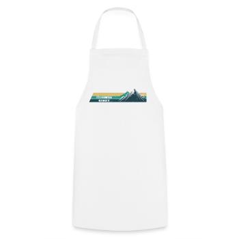 Sommet de la montagne Surmontez-le - Tablier de cuisine - blanc - Devant - AI Model Male 185 dark (185cm)