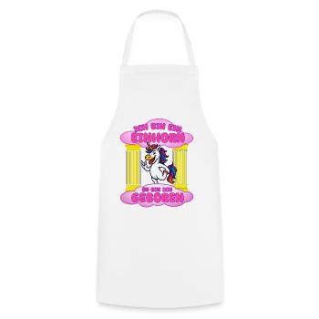 Je suis une naissance de licorne - Tablier de cuisine - blanc - Devant - AI Model Male 185 dark (185cm)