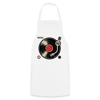 Disques vinyles Platine vinyle Platine vinyle Graphisme - Tablier de cuisine - blanc - Devant - AI Model Male 185 dark (185cm)