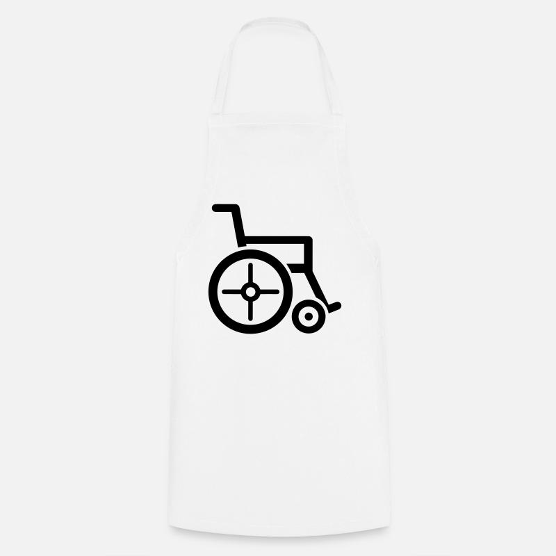 fauteuil roulant - Tablier de cuisine - blanc
