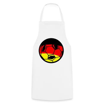 Football German Flag Art - Cooking Apron - white - Front - AI Model Male 185 dark (185cm)