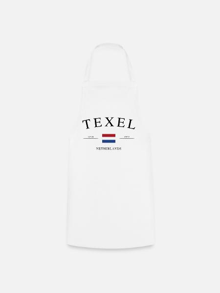Texel Niederlande – Urlaub Souvenir & Geschenk - Kochschürze - Weiß