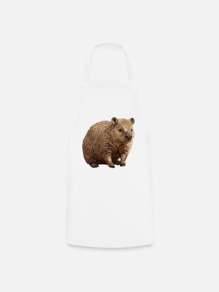 Wombats Wombat - Kochschürze - Weiß