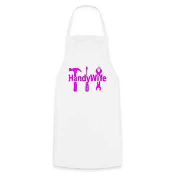 HandyWife Toolset Tee - Cooking Apron - white - Front - AI Model Male 185 dark (185cm)