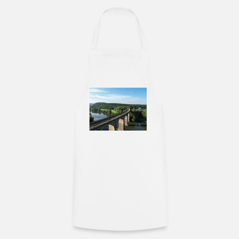Railway Bridge Green River Valley Herdecke Viaduct - Cooking Apron - white