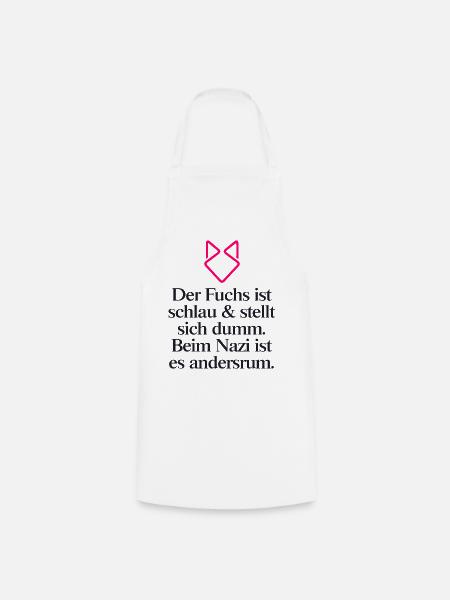 Gegen Rechts - Kochschürze - Weiß