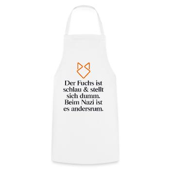 STATEMENT GEGEN RECHTS - Kochschürze - Weiß - Vorne - AI Model Male 185 dark (185cm)