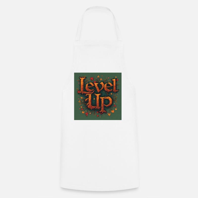 Level Up - Cooking Apron - white
