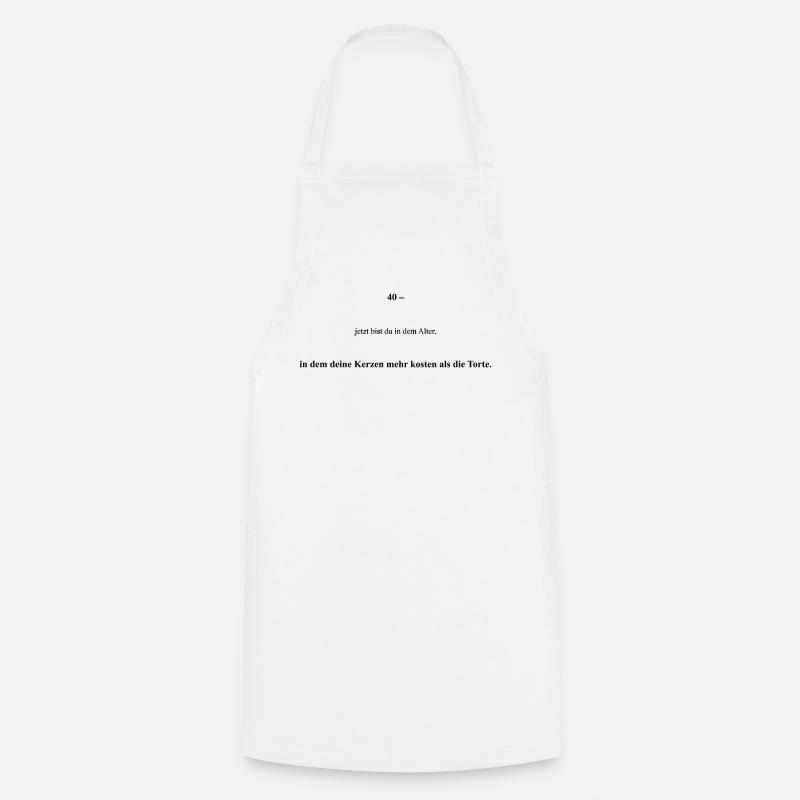 Please upload design - Cooking Apron - white