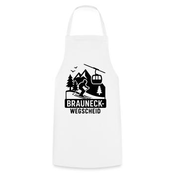 Brauneck Wegscheid Skis - Cooking Apron - white - Front - AI Model Male 185 dark (185cm)