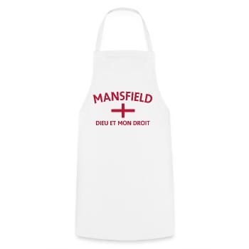 Mansfield English Flag The Right of God - Cooking Apron - white - Front - AI Model Male 185 dark (185cm)