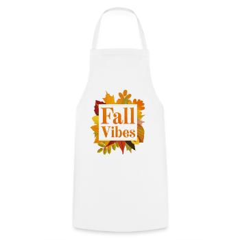 Fall Vibes - Cooking Apron - white - Front - AI Model Male 185 dark (185cm)