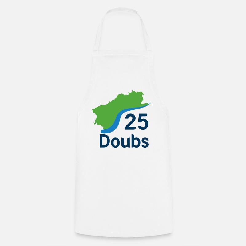 Doubs 25 - Tablier de cuisine - blanc