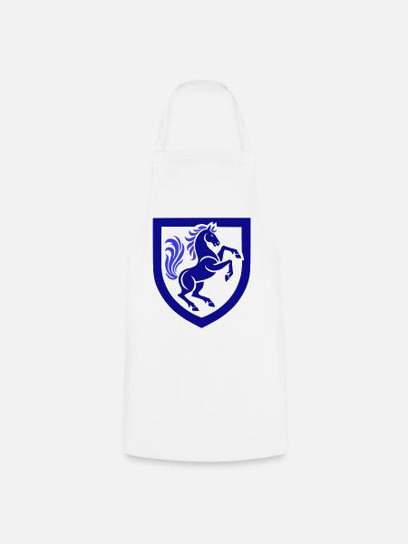 Pferd Wappen - Kochschürze - Weiß