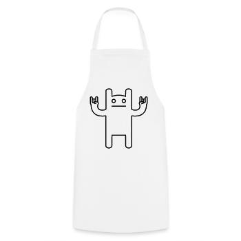 Monster Rock – Festival de la BD Kawaii - Tablier de cuisine - blanc - Devant - AI Model Male 185 dark (185cm)