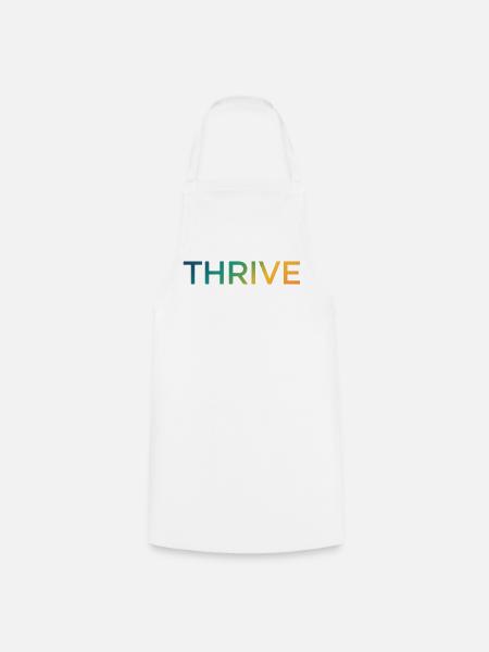 Thrive Gradient Schriftzug - Kochschürze - Weiß