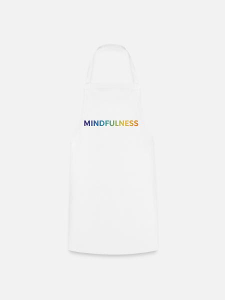 Mindfulness - Kochschürze - Weiß