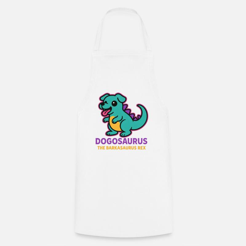 Dogosaurus - Le Barkasaurus Rex - Tablier de cuisine - blanc