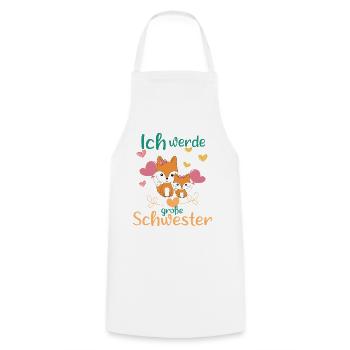 Big sister again soon: Foxes announce in 2026 - Cooking Apron - white - Front - AI Model Male 185 dark (185cm)