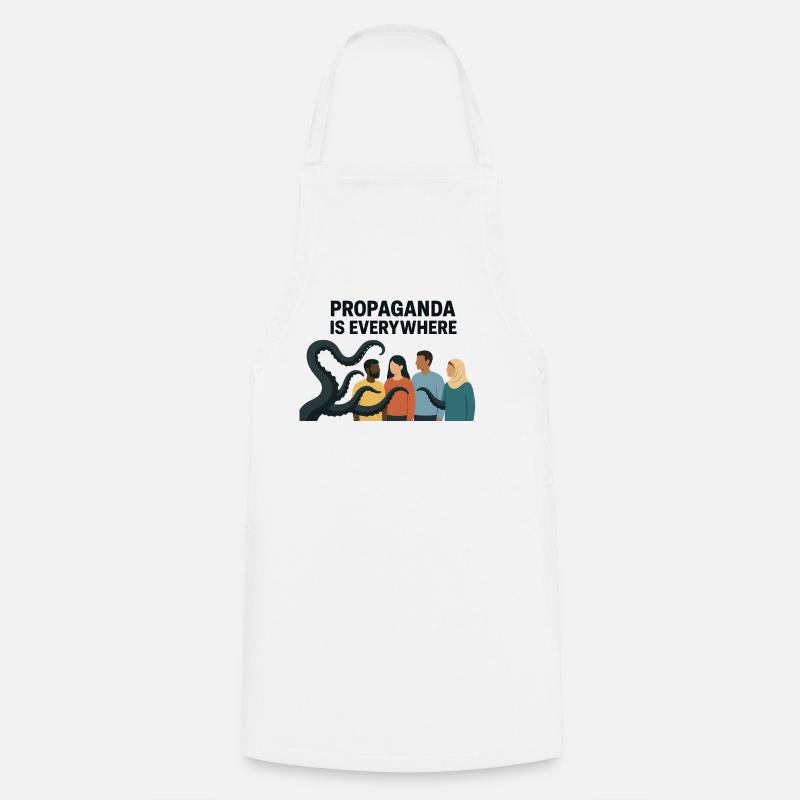 La propagande est une image de diversité partout - Tablier de cuisine - blanc