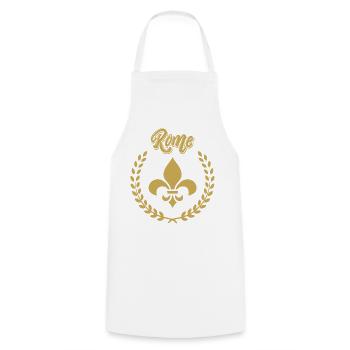 ROME Laurier Victoire - Tablier de cuisine - blanc - Devant - AI Model Male 185 dark (185cm)