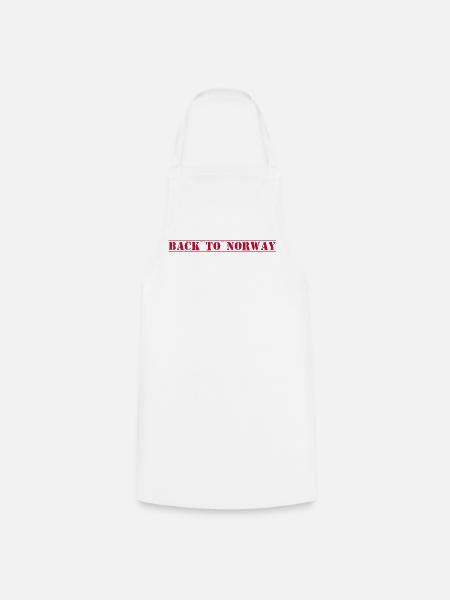 Norway Norwegen - Kochschürze - Weiß