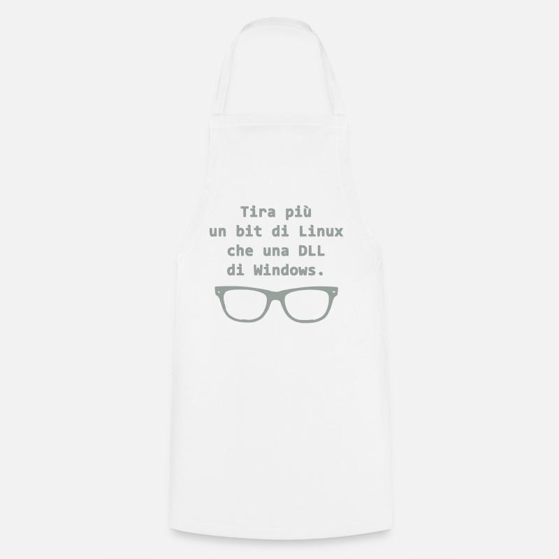 Linux - Tablier de cuisine - blanc