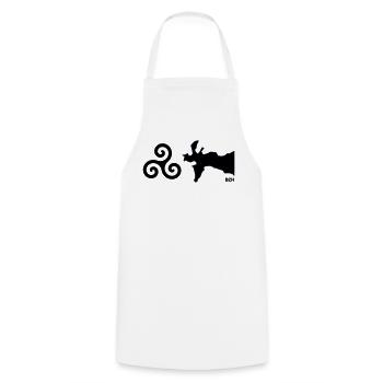 Tri-Crozon - Cooking Apron - white - Front - AI Model Male 185 dark (185cm)